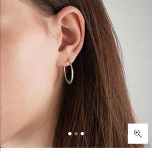 Mejuri Sterling Silver Editor Hoops